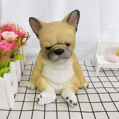Resin Craft Sleeping Puppy Ornaments Cartoon Simulation Animal Sculptures  Courtyard