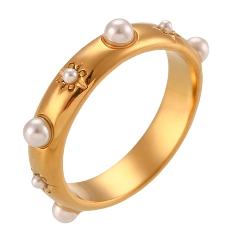 Metal Rings Fashion Dating Jewelry Stainless Steel Texture Comfortable Rings for Adding a Touch of Color to Any Look