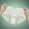 Ice silk light oxygen breathable mid-waist women's underwear is fresh and cute, thin quick-drying hip-lifting briefs, hip-wrapping women's shorts