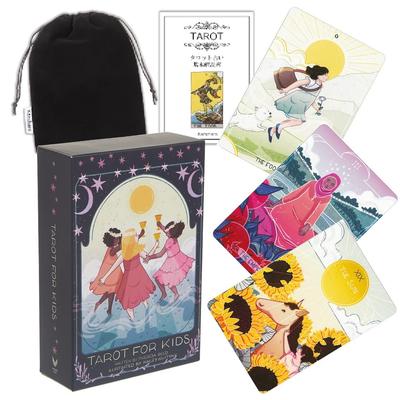 Kancharo Tarot Card Set for Includes Basic Instructions and Pouch 78-Card Kids, (Japanese)