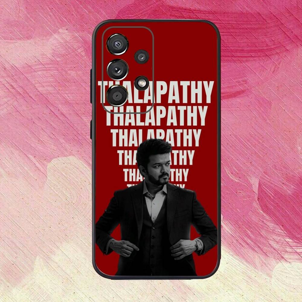 T-Thalapathy TV V-Vijay Phone Case For Samsung S25,S24,S21,S22,S23,S30,Ultra,S20,Plus,Fe,Lite,Note,10,Black Cover