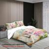 Softville Cozy Town 3PCS Bedding Sets Lop Rabbit Twist the Dial Pinted Duvet Cover No Filling Cartoon Style Queen King Size