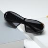 New Alien Uv Resistant Sunglasses Punk Goggles Futuristic Y2k Large Frame Integrated Sunglasses