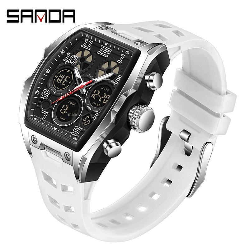Sanda Men s Fashion Luminous Waterproof Electronic Watch with Alarm Clock