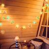 1.65m 10 LED Hot Air Balloon Warm White String Light Bedroom Garden Hanging Light for Kids Birthday Baby Shower Party Decoration