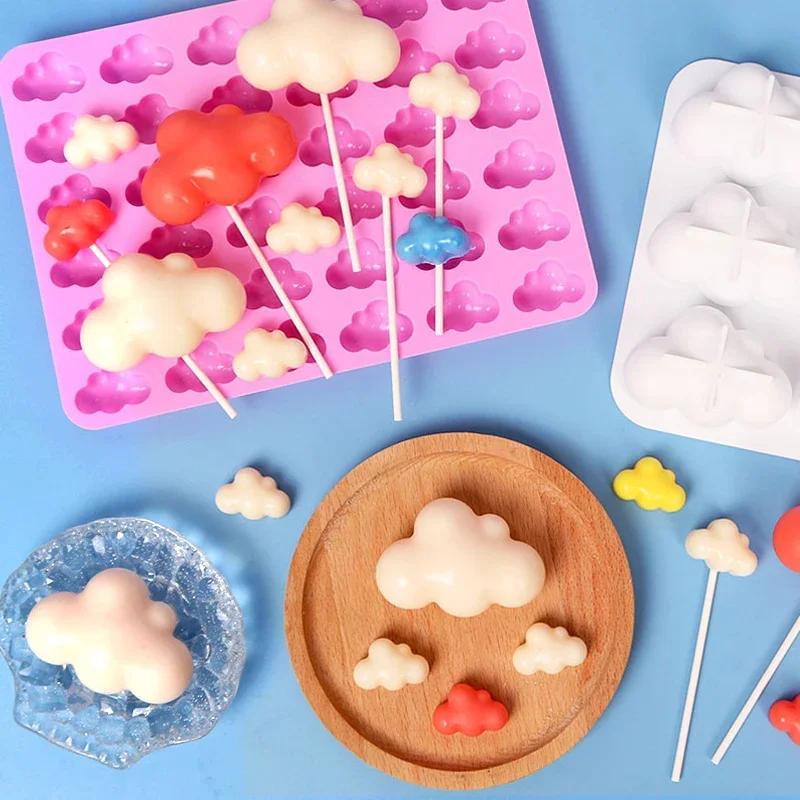 New 36 Cavity Clouds Silicone Mold Weather Shape DIY Baking Cake Chocolate Fondan Ice Cube Mold Handmade Soap Candle Decorations