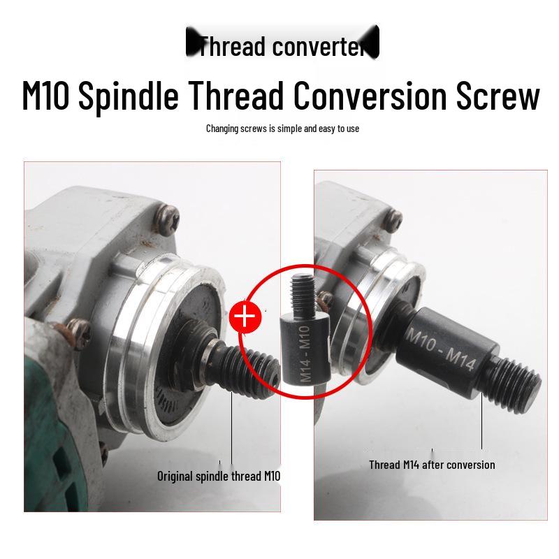 Drill Bit Adapter: M10/M14 To American Thread for Angle Grinder