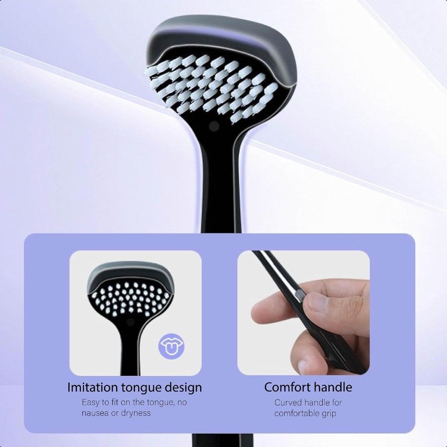 Doubleheaded Tongue Scraper Hard Tongue Scraper for Adults Reduce Bad Breath Tongue Cleaner Suitable for Adults and Children's