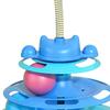 Cat Ball Track Kitten Boredom Relief Turntable Cat Tower Toy Tower Turntable Roller Balls Toys With Rotating Ball Tunnel Track