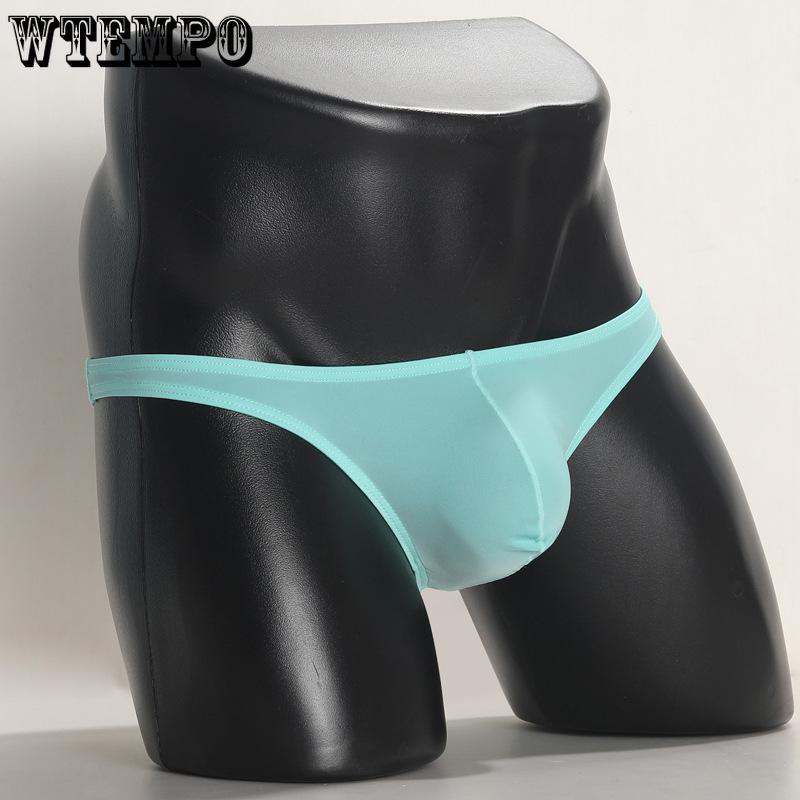 Herren Dreieck Unterwäsche Eis Seide Sommer Sexy Erwachsener Niedrige Taille Herren String Unterwäsche