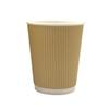 Grooved Kraft Paper Cup Free Of Charge Sup