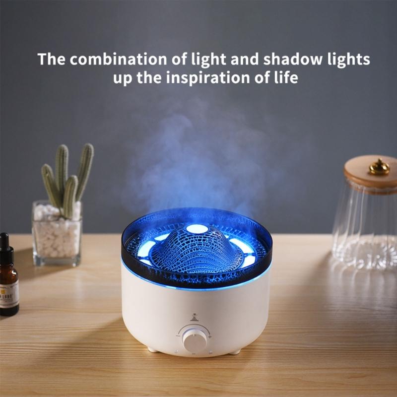 Bedroom Air Humidifier Volcanic Fogger Essential Oil Diffuser
