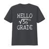 Back to school 6th Grade Square Root of 36 maths teacher T Shirt Black vintage Washed streetwear Soft designer clothes