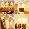 50W Spotlight for Duct Rails, Warm White, Lighting Bar Fixture Set, Lighting Rail, Ceiling Lighting, Non-Dimmable (8-Piece Set, Warm White, White