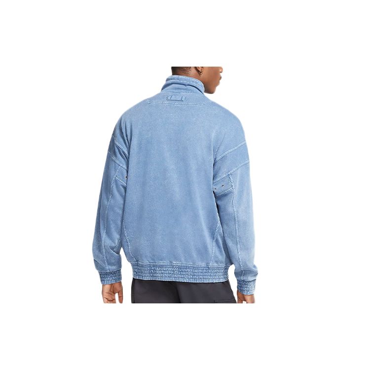 Nike Sportswear Knit Washed Jacket Men Jackets Blue CV4354-442