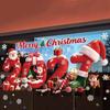 Double Sided Christmas Window Sticker Removable PVC Xmas Tree Mural  Winter Celebration