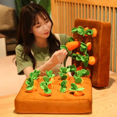 Creative Radish Plush Toy Pet Doll Children Parent-child Interactive Vegetable Patch
