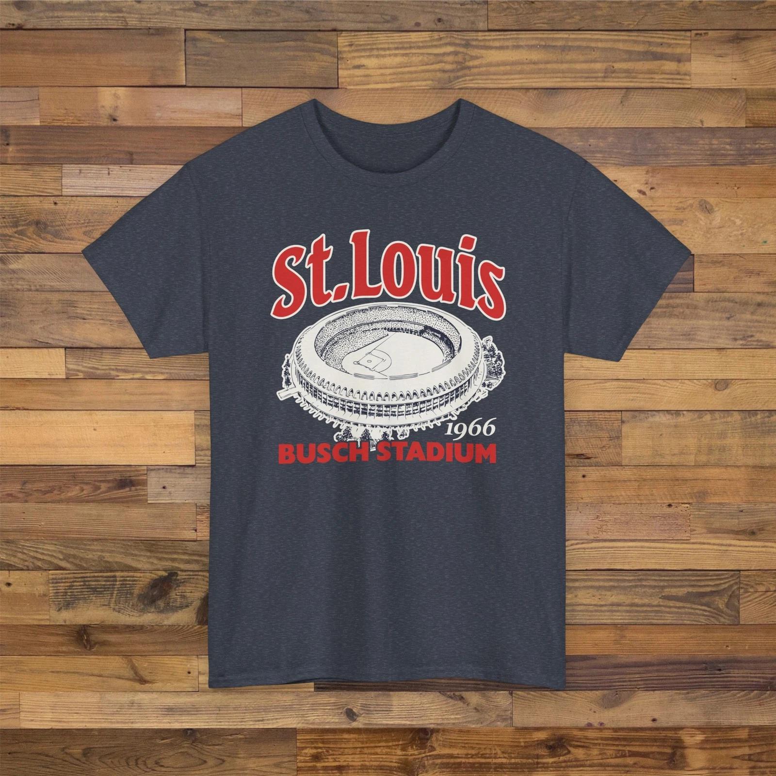 Busch Stadium 1966 Ballpark T shirt - St. Louis Cardinals Baseball S