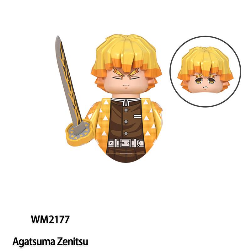 Anime Demon Slayer Blocks Blind Box Wm2998-3008 Bricks For Toys Gifts Action Figures Building Blocks For Children