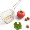 Pommes Frites Korb Tragbar Edelstahl Pommes Mini Frittierkorb Sieb Fritteuse Küche Kochkorb Sieb Zubehör