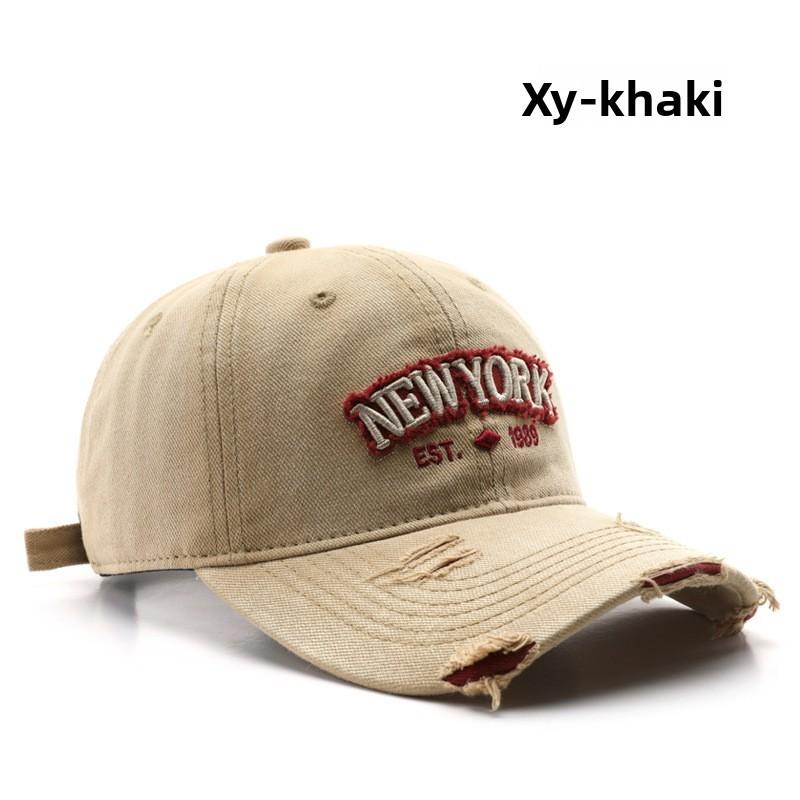 Cotton Baseball Cap With Embroidered Letters For Men And Women Outdoor Sun Protection