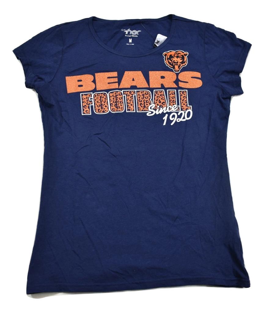 GIII By Carl Banks Womens Chicago Bears Football Since 1920 Shirt New M, L