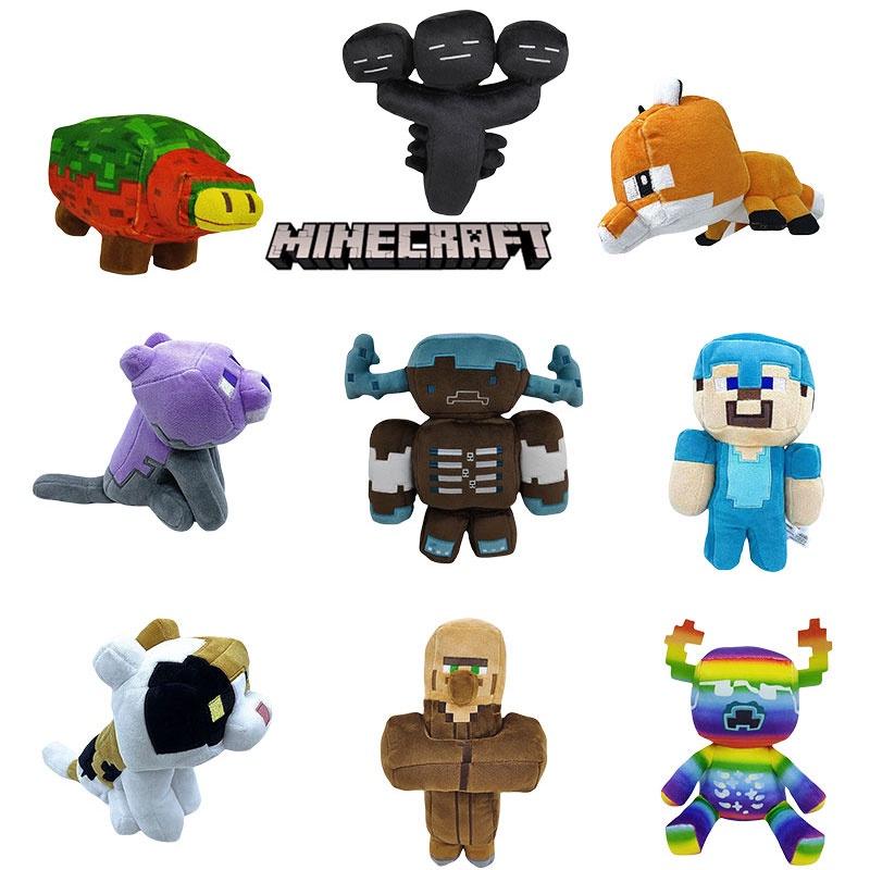 Pluszowa Lalka Minecraft Miękki Pluszowy Zwierzęcy Figurka Krótki Plusz Tkanina 20-23cm Wysokości