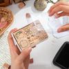 Retro Wooden Date & Time Planner Stamp for Journal Decoration