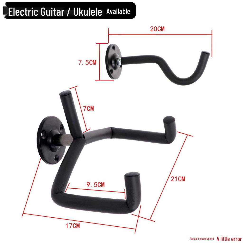 Açılı Duvar Askısı Gitar ve Bas Gitar Askılığı Sergileme Standı