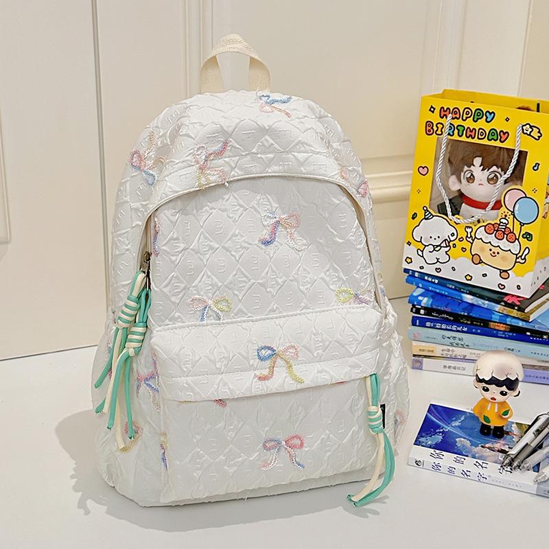 New Student Schoolbag Women's High-value Backpack Large-capacity Junior High School Water-proof Backpack Backpack