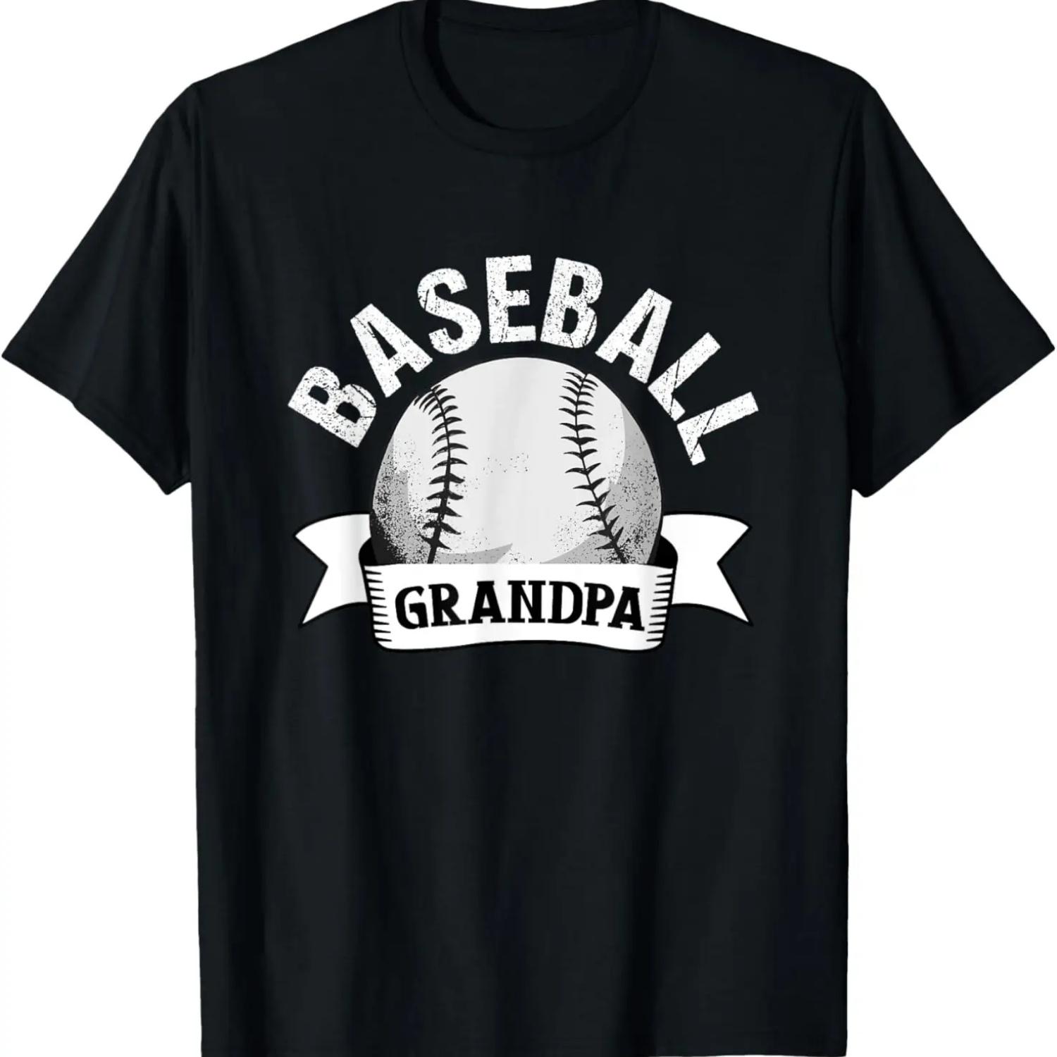 

Baseball Grandpa - Funny Baseball Grandfather T-Shirt S