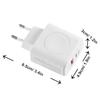 1-in-1 Wireless Charger PD11W Dual Port USB-C USB-A Fast Charging Wall Adapter Portable Charger for iPhone Apple Watch EU/US Plu