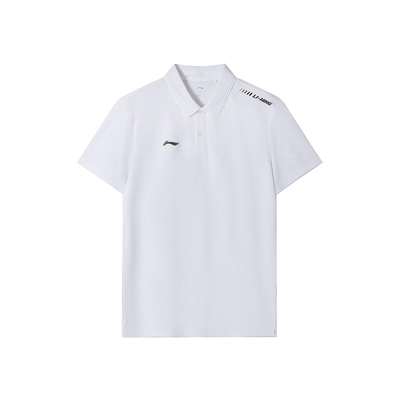 Li Ning Summer Polo Shirt Short Sleeved Men s White APLV417- XS