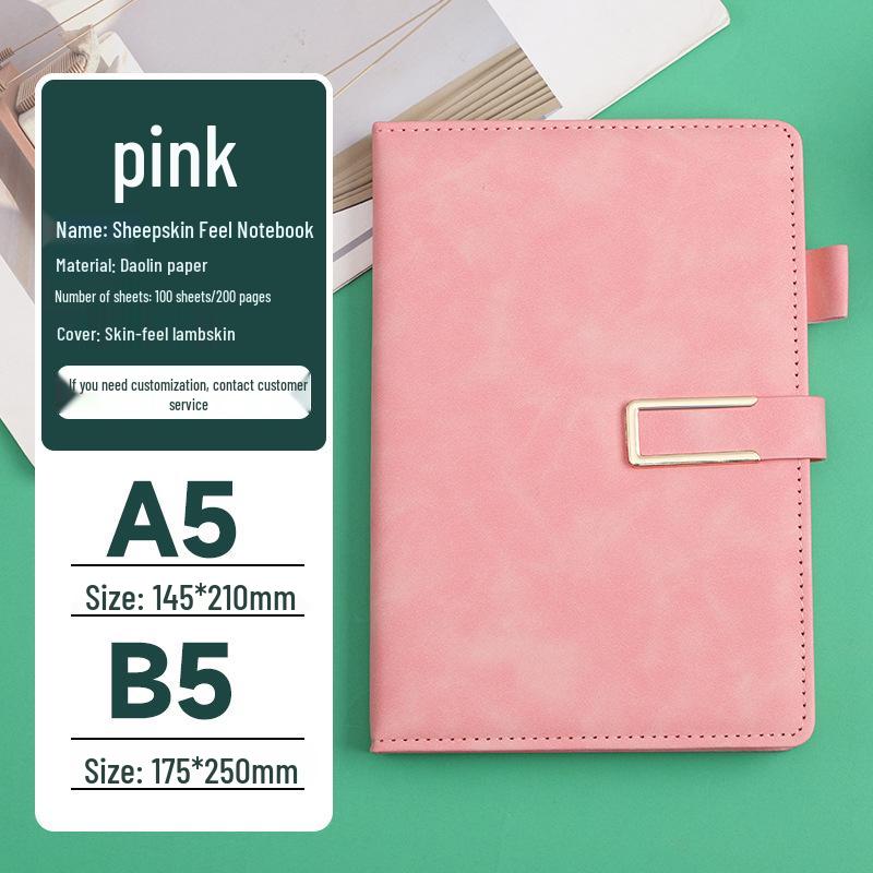 A5 Custom Logo Business Notepad Set with Magnetic Buckle