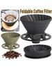 Collapsible Coffee Filter Portable Silicone Drip Coffee Tea Holder Funnel Basket Reusable Tea Pot Cake Cup Coffee Filter Dripper