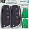 DR SY5DMFNA433 433MHz SY5DMFNA04 315MHz ID46 PCF7952 Chip HY20/HY20R/TOY40 Car Remote Key For Hyundai Genesis Azera Santa Fe