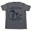 Lake Life T Shirt Great Lakes Girl Love Boat Hair Dont Care Michigan Boating Tee