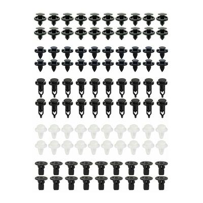 For Toyota Lexus 100 Pcs Panel Bumper Fender Push Rivets Fastener Clips Plastic