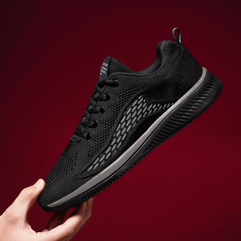 

Мужская обувь с бесплатной доставкой Летние повседневные кроссовки Сетчатые модные мужские слипоны Обувь для ходьбы Легкая дышащая спортивная обувь 45