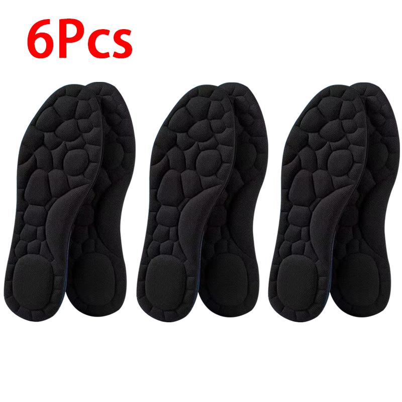 New Mugwort Deodorizing Shoe Pads Soft Sports Insoles Unisex Foot Massage Insoles 2Pcs/6Pcs