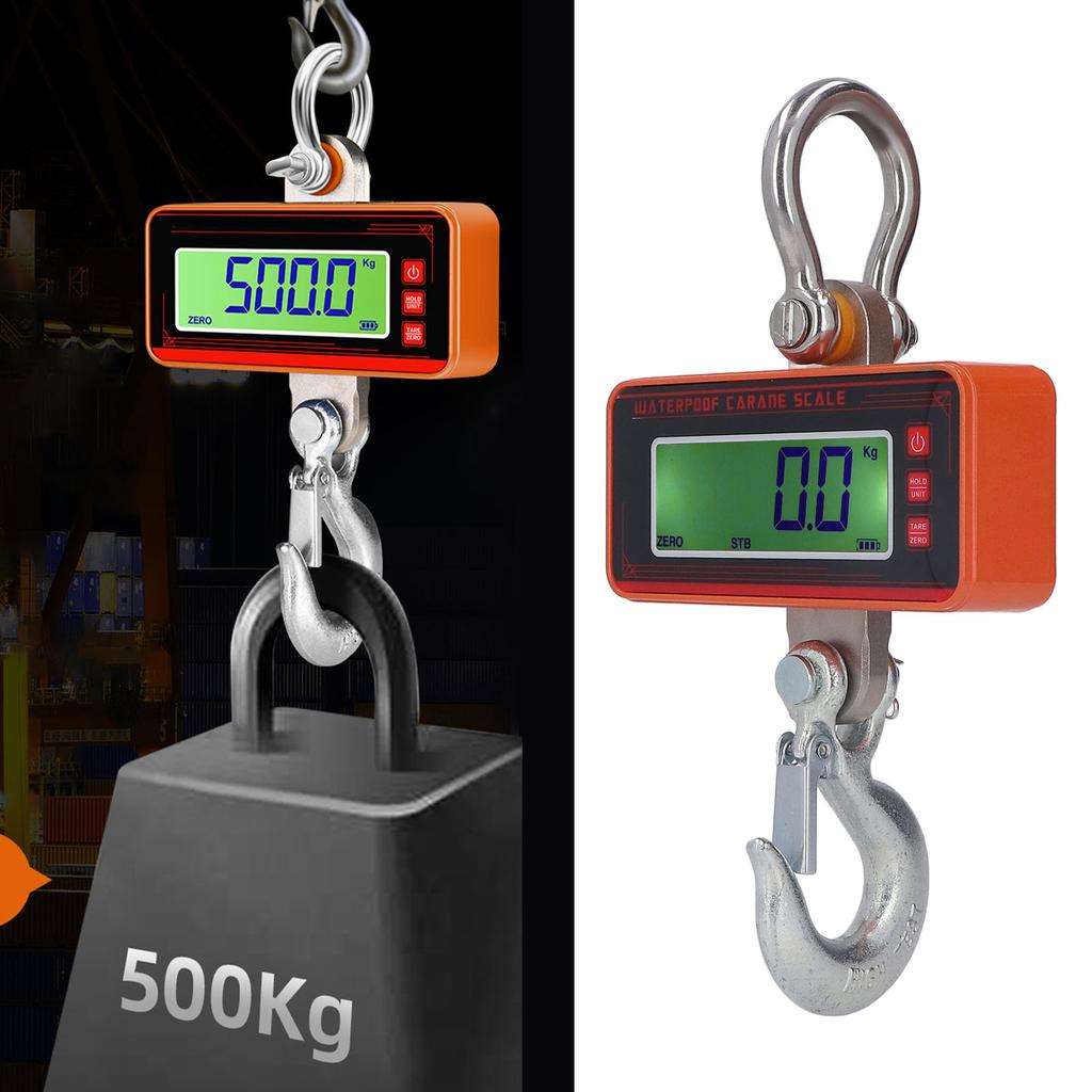 OCS-P3 1500KG 3000LB Industrial Electronic Crane Scale LCD Display Crane Scale Waterproof Wireless Hanging Scale
