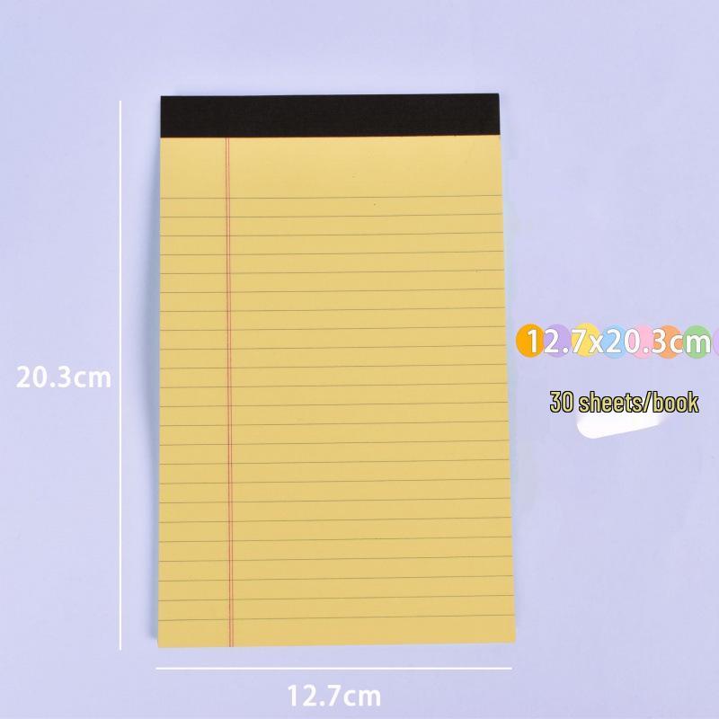 A5 Tearable Lined Sticky Note Pad - Portable Flip-Top Memo Notebook 12.7x20.3 cm