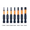 6/7Pcs Allen Wrench Drill Bit Set Impact Hex Head Screwdriver Bit Set 1/4inch Hex Shank Hex Bit Maintenance Tool