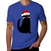 Christmas Cat T-Shirt for a Boy New Edition Mens Plain T Shirts