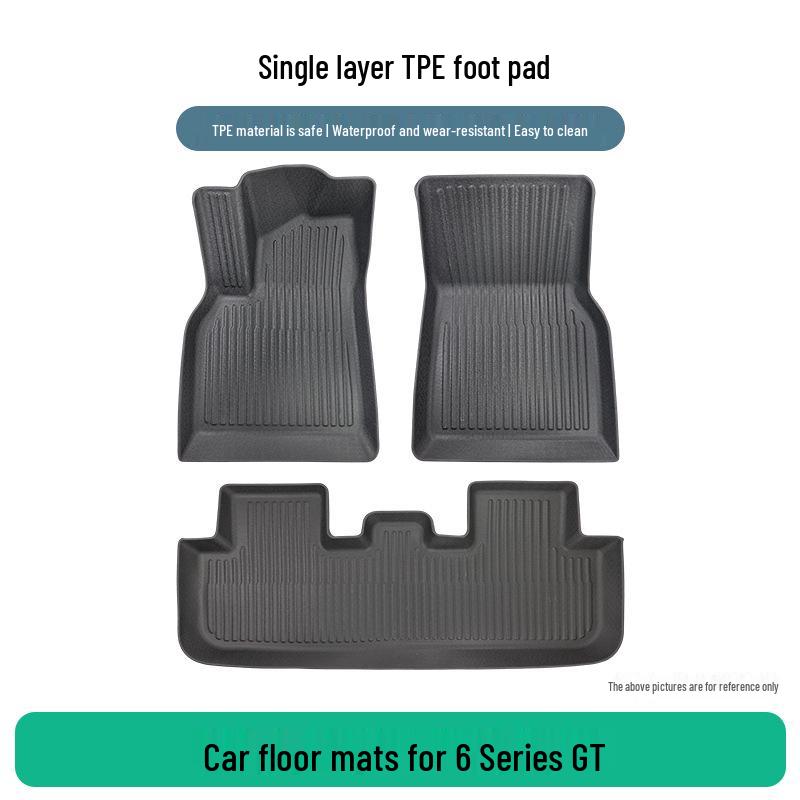 Durable TPE Car Floor Mats for BMW 6 Series GT, Wear-Resistant Foot Mats