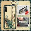 Waterproof Chinese Style Phone Case For LG Velvet 4G/5G Wrist Strap Wristband Anti-knock Anti-dust Ring Phone Holder