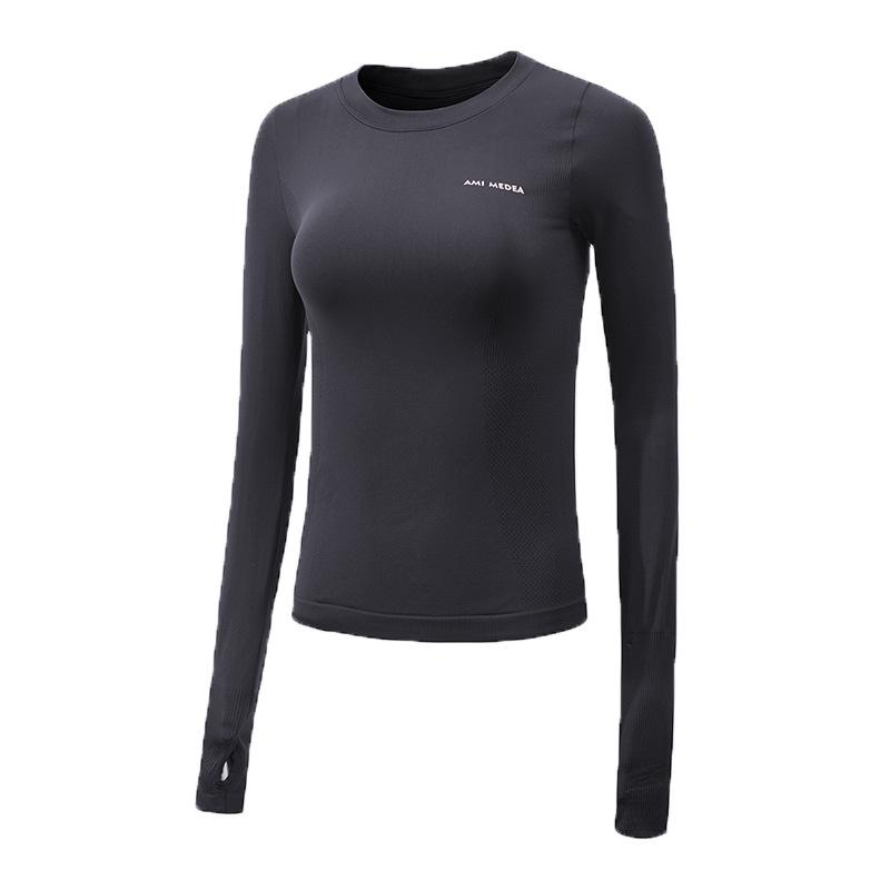 Women's Slim Fit Quick-Dry Long Sleeve Yoga and Running Top