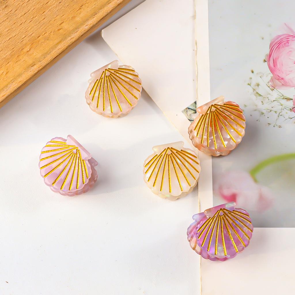1 Stück Neue Muschel Greifspange Kleine Süße Mädchen Wind Haarspange Frische Kante Clip Haarschmuck