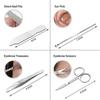 Set di tagliaunghie in acciaio inossidabile, Kit professionale per manicure e pedicure, Unghie