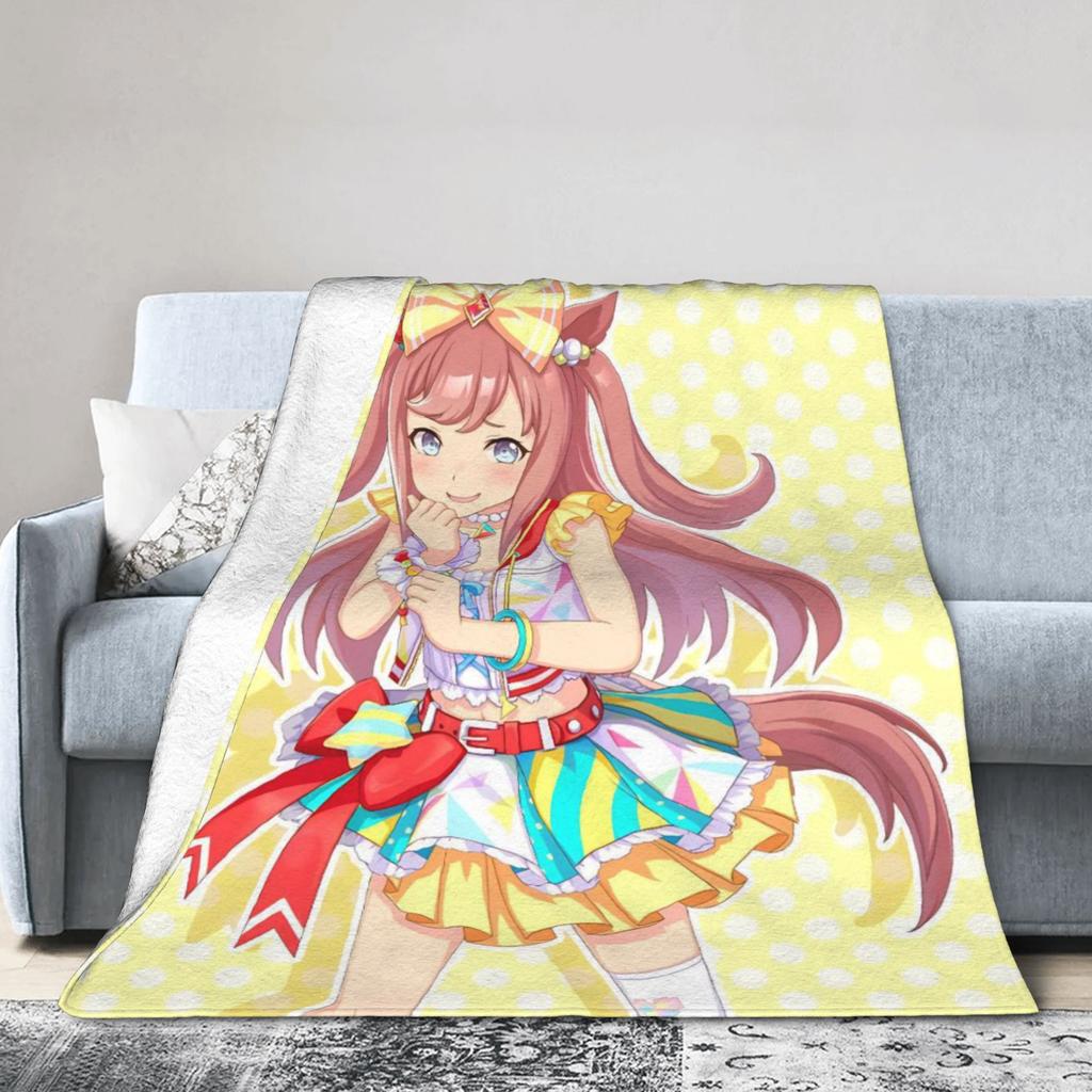 Agnes Digital UmaMusume Pretty Derby Blankets Fleece Multifunction Super Soft Throw Blankets for Bedding Couch Bedding Throws